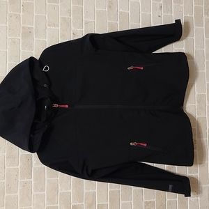 McKinley Women's Black Windproof Breathable Hooded Jacket (Sz M)